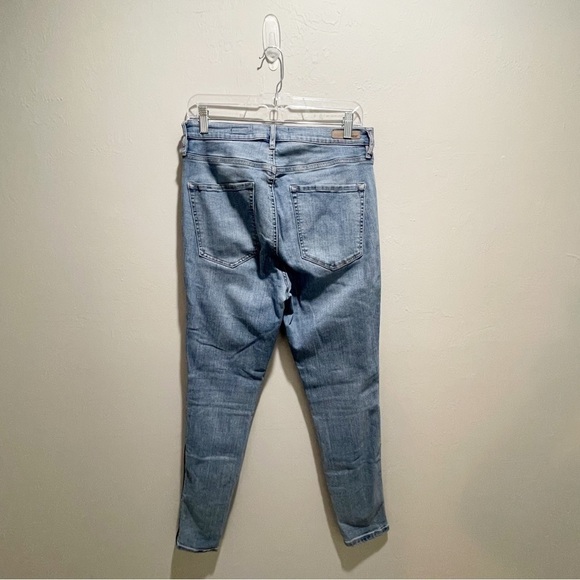 GARAGE PREMIUM Women’s Medium Wash Ultra High Rise Double Tuxedo Stripe … - Picture 2 of 8